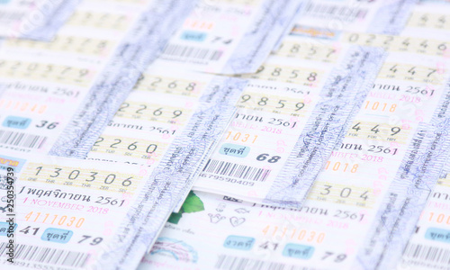 Thai lottery for lucky in draw 