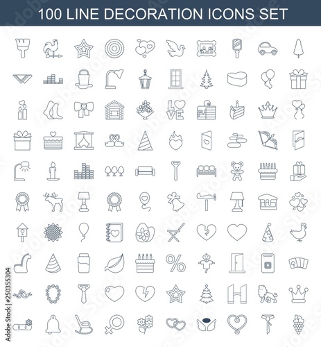 100 decoration icons