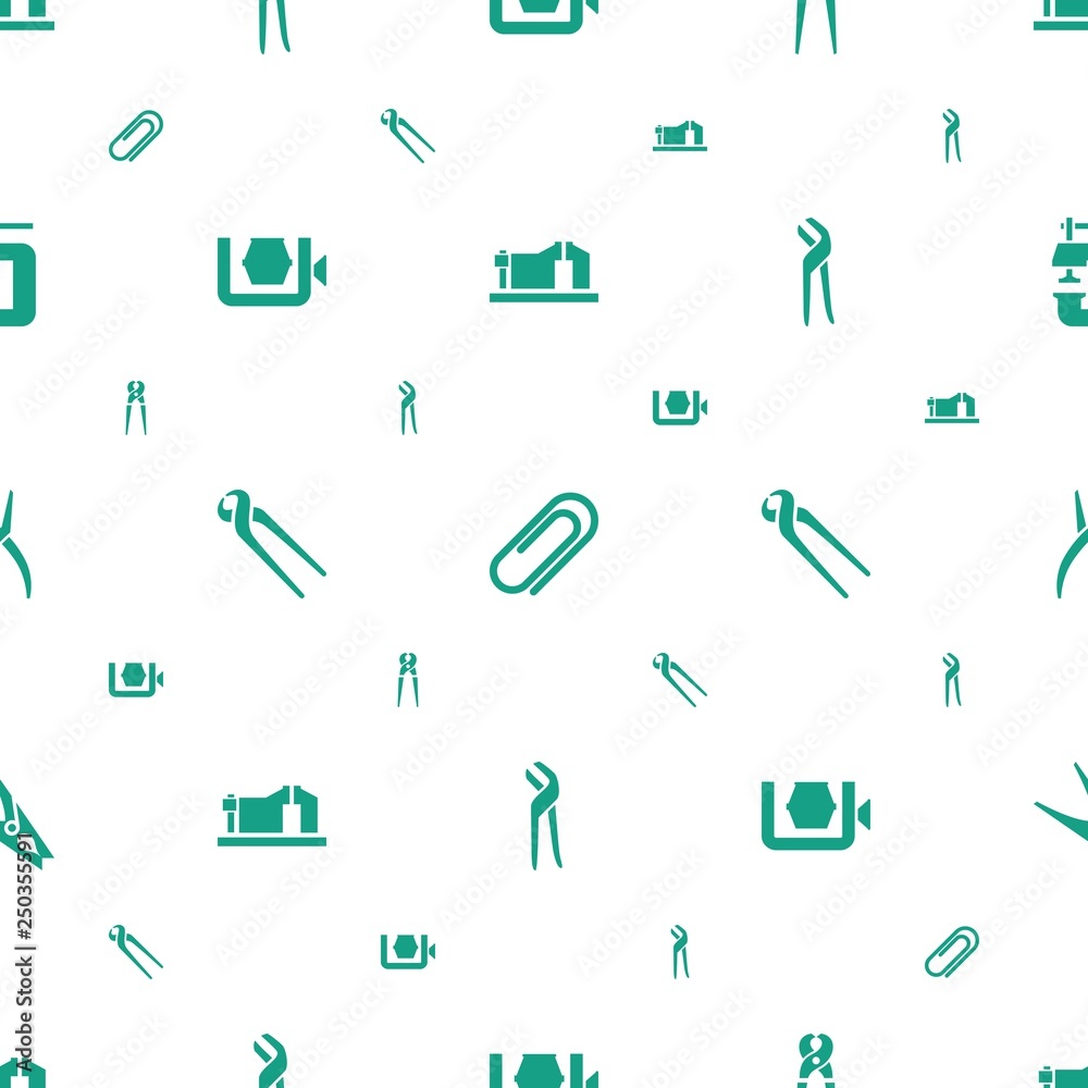 clamp icons pattern seamless white background clamp icons pattern seamless white background