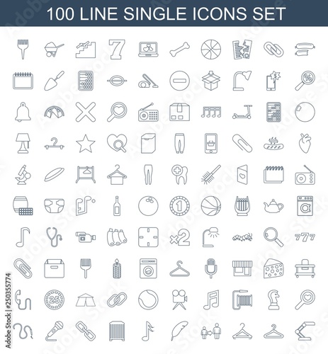 100 single icons