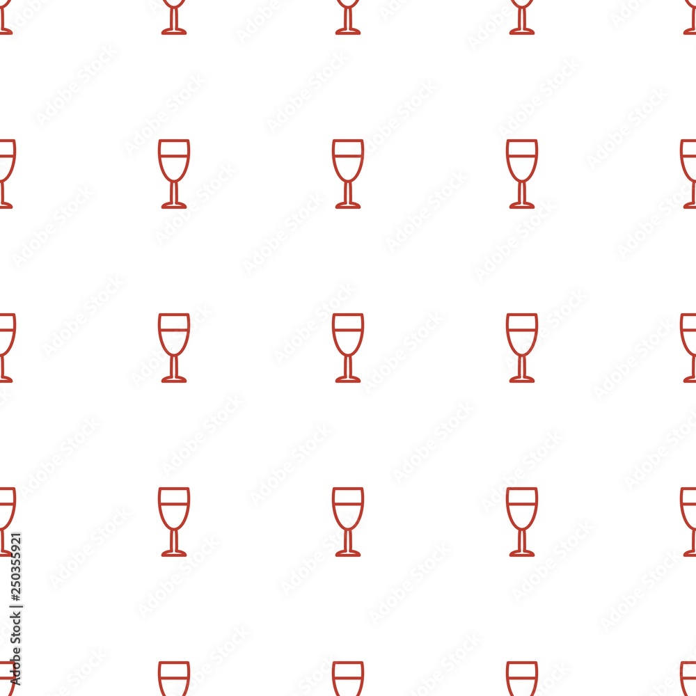 wine glass icon pattern seamless white background