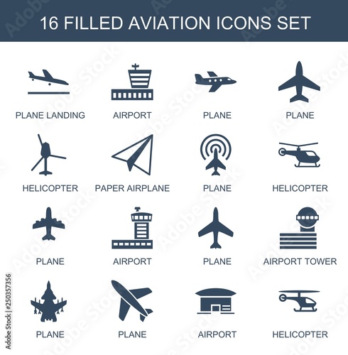 16 aviation icons