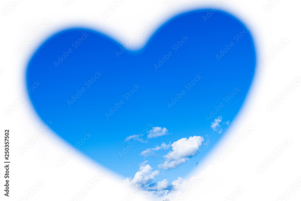 Hands holding paper heart on blue sky - concept of environmentally friendly. Hands holding paper heart on blue sky - concept of environmentally friendly.