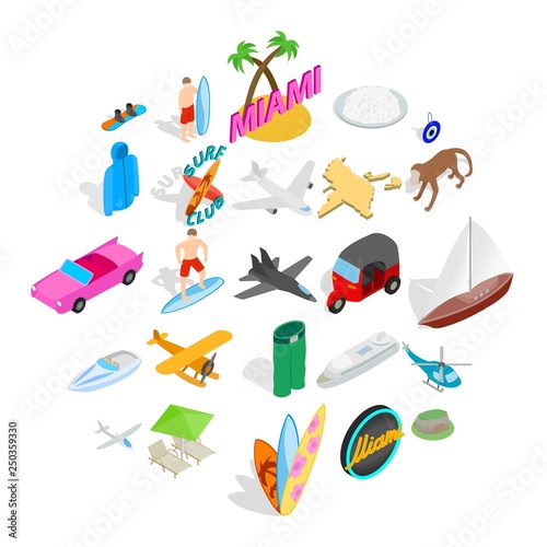 Survive icons set. Isometric set of 25 survive vector icons for web isolated on white background