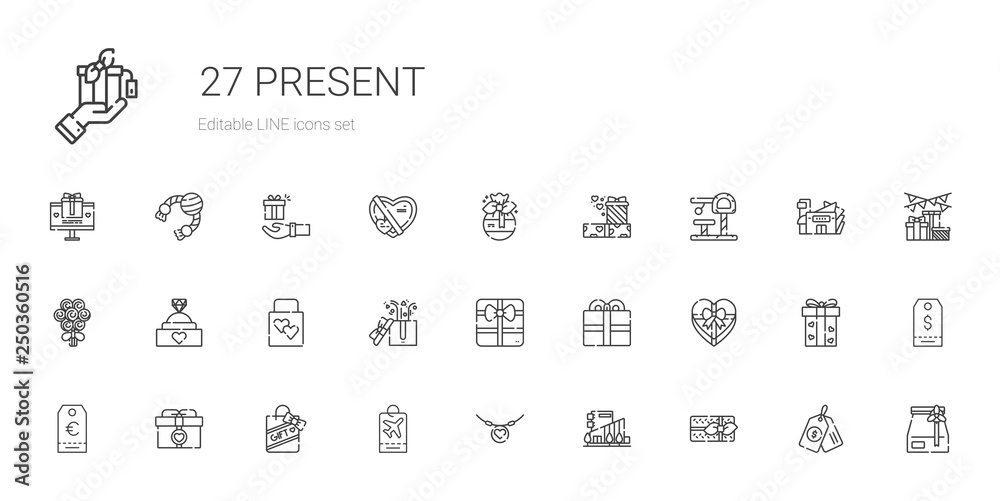 present icons set