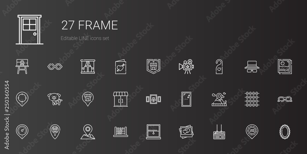 frame icons set