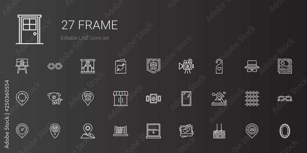 frame icons set frame icons set
