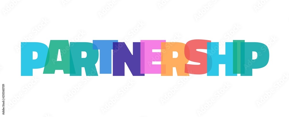 Partnership word concept Partnership word concept