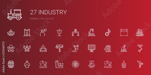 industry icons set