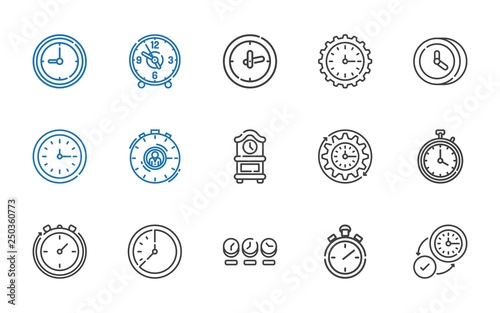 interval icons set