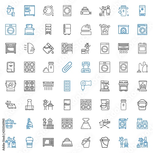 appliance icons set