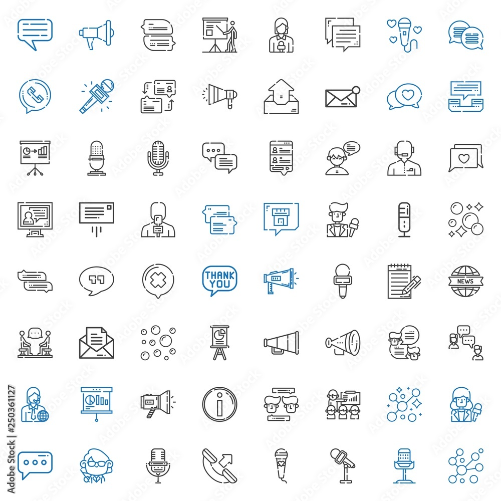 speech icons set speech icons set