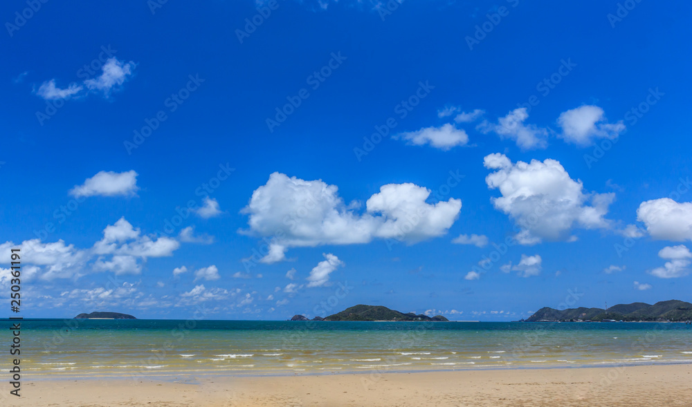 Beautiful beach and sky.