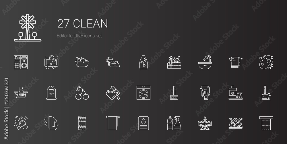 clean icons set