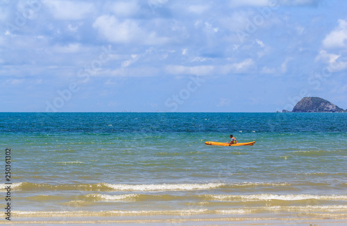 Beautiful beach and sky.