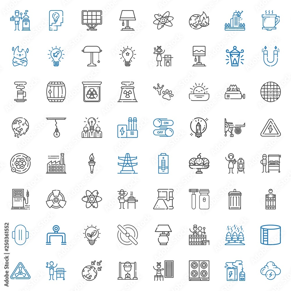 energy icons set energy icons set