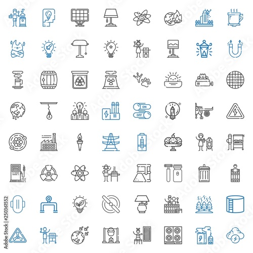 energy icons set
