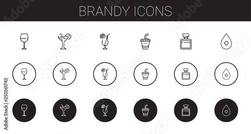brandy icons set