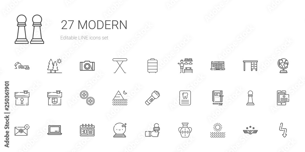 modern icons set modern icons set