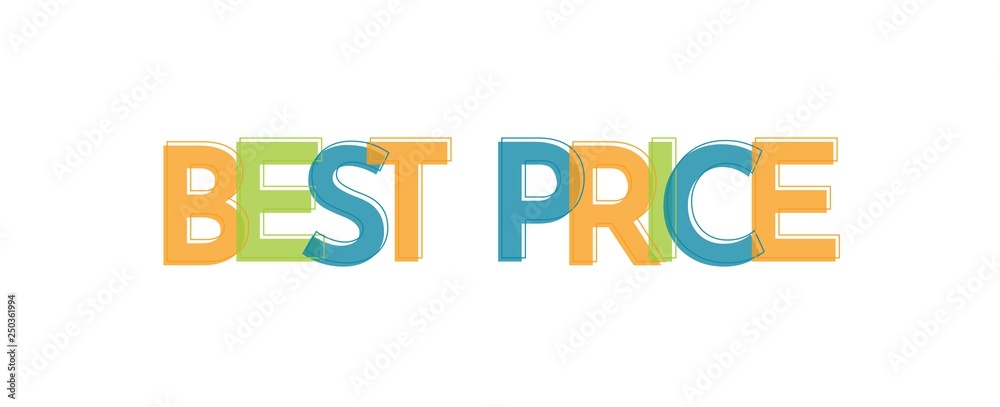 Best price word concept Best price word concept