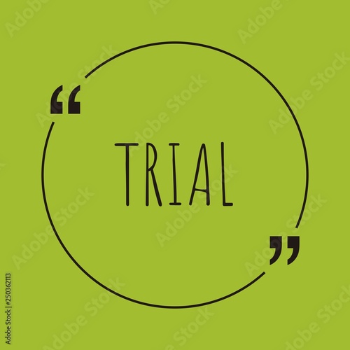 Trial word concept