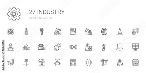 industry icons set