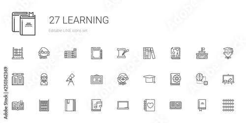 learning icons set