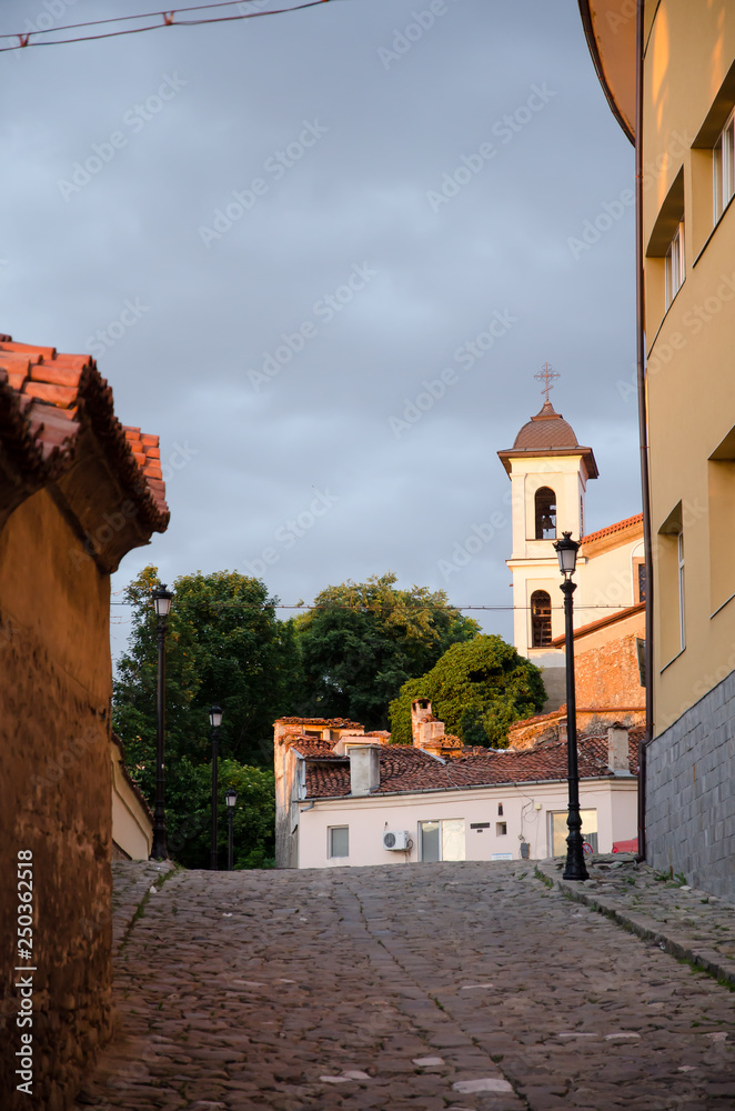 Fototapeta premium Town of Plovdiv in Bulgaria, European capital of culture