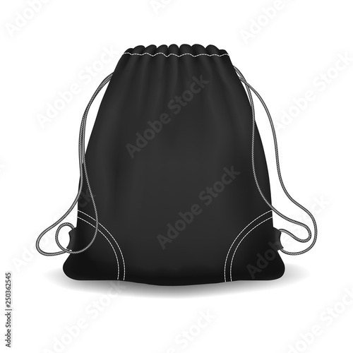Black sport knapsack