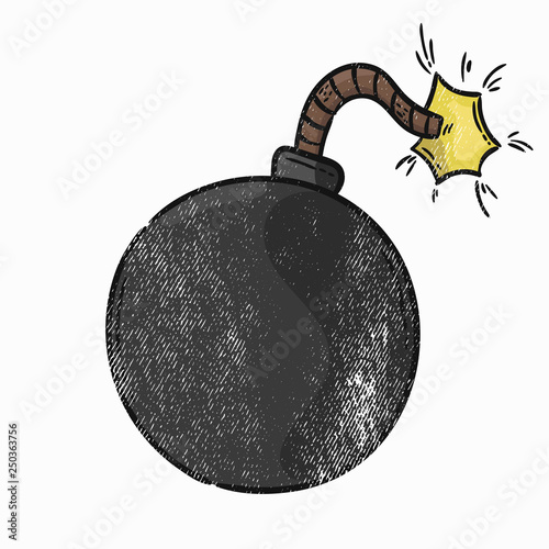 bomb illustration icon
