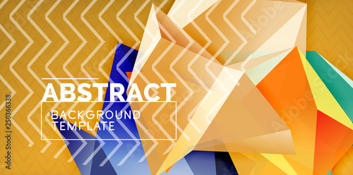 Triangular low poly background design