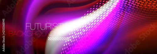 Fluid colors mixing glowing neon wave background, holographic texture
