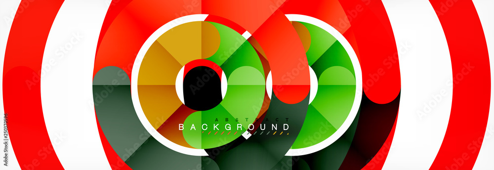 Round linear circle shapes background Round linear circle shapes background