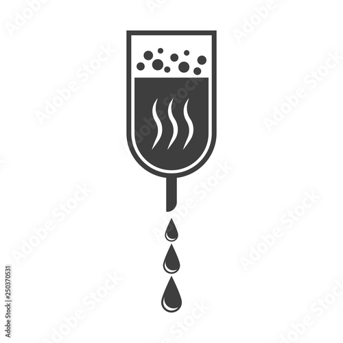 Water filter icon. Vector on white background