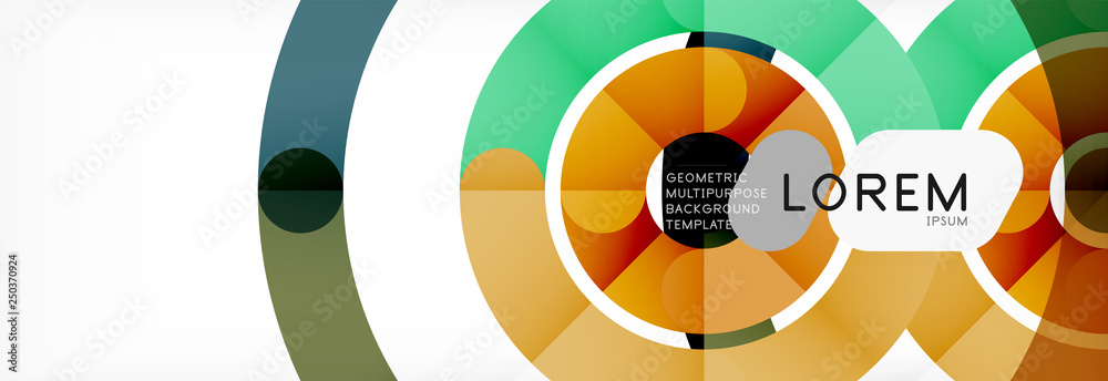 Linear design circle background Linear design circle background