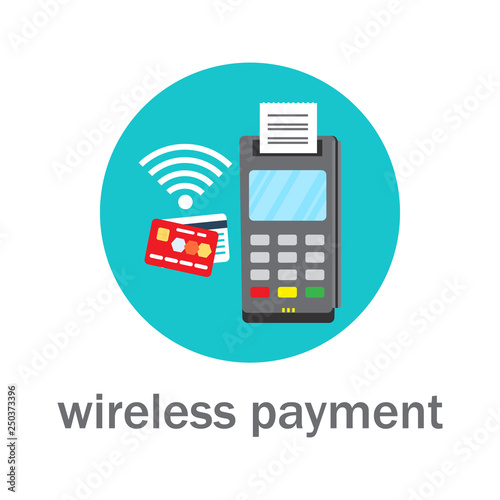 NFC wireless bank payment by credit card