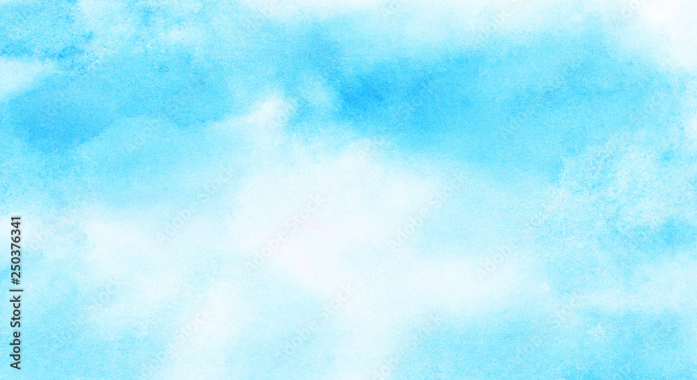 Abstract grunge tint light blue watercolor background. Aquarelle painted azure gradient color splashing on textured paper. Vintage water color splash template or canvas for design, retro card Abstract grunge tint light blue watercolor background. Aquarelle painted azure gradient color splashing on textured paper. Vintage water color splash template or canvas for design, retro card