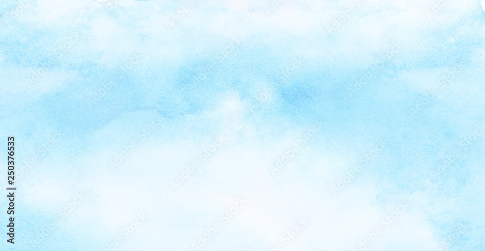 Abstract grunge tint light blue watercolor background. Aquarelle painted  azure gradient color splashing on textured paper. Vintage water color  splash template or canvas for design, retro card Stock Photo | Adobe Stock