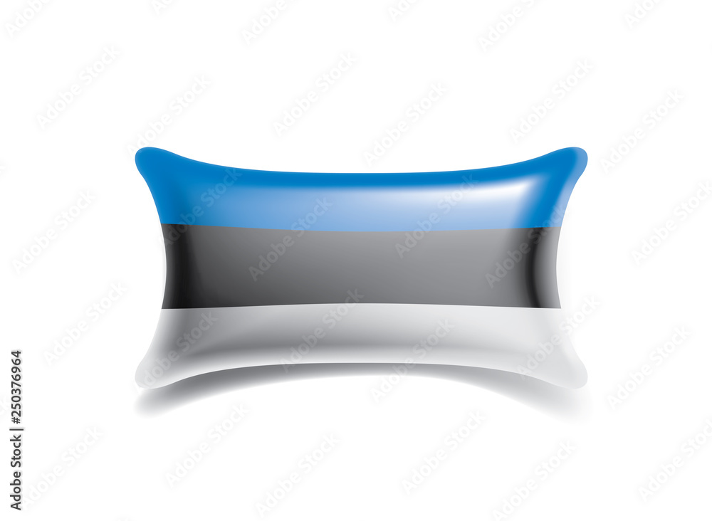 Estonia flag, vector illustration on a white background Estonia flag, vector illustration on a white background