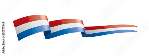 Netherlands flag, vector illustration on a white background