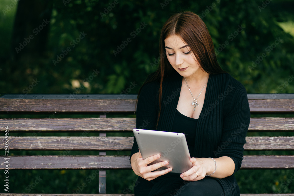 Fototapeta premium Woman using smart phone mobile