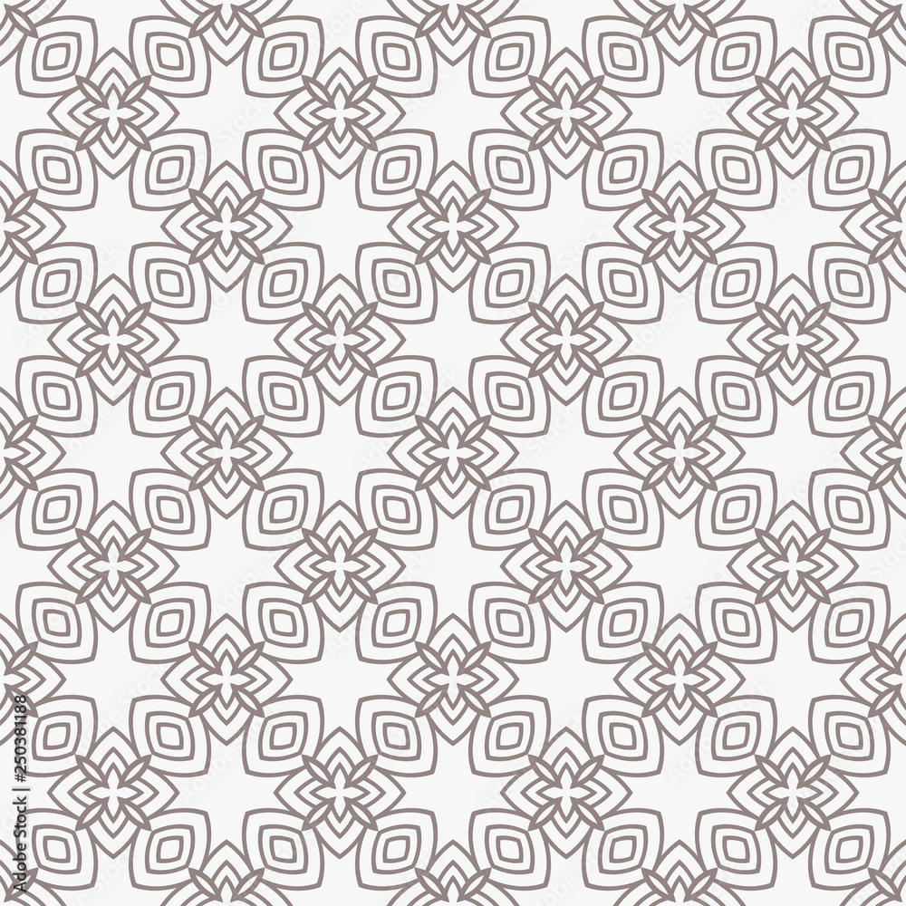 Geometric Pattern. Seamless Texture Grey Color Background. Vector illustration