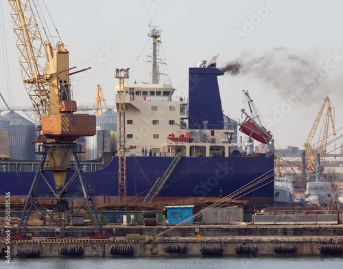 Ship in port