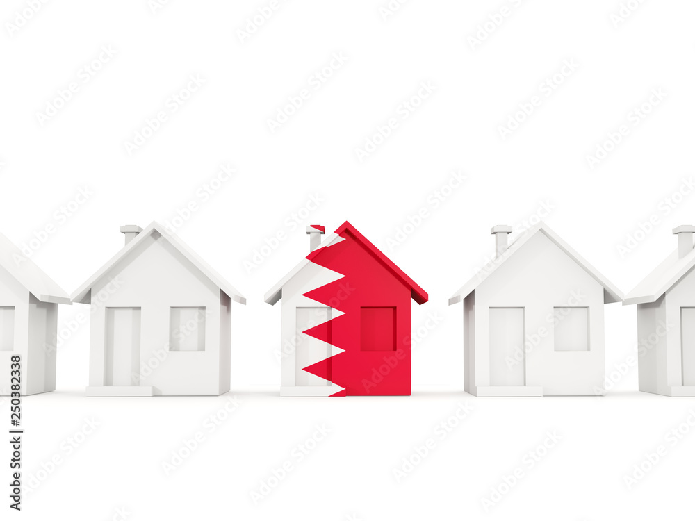 House with flag of bahrain House with flag of bahrain
