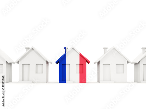 House with flag of france