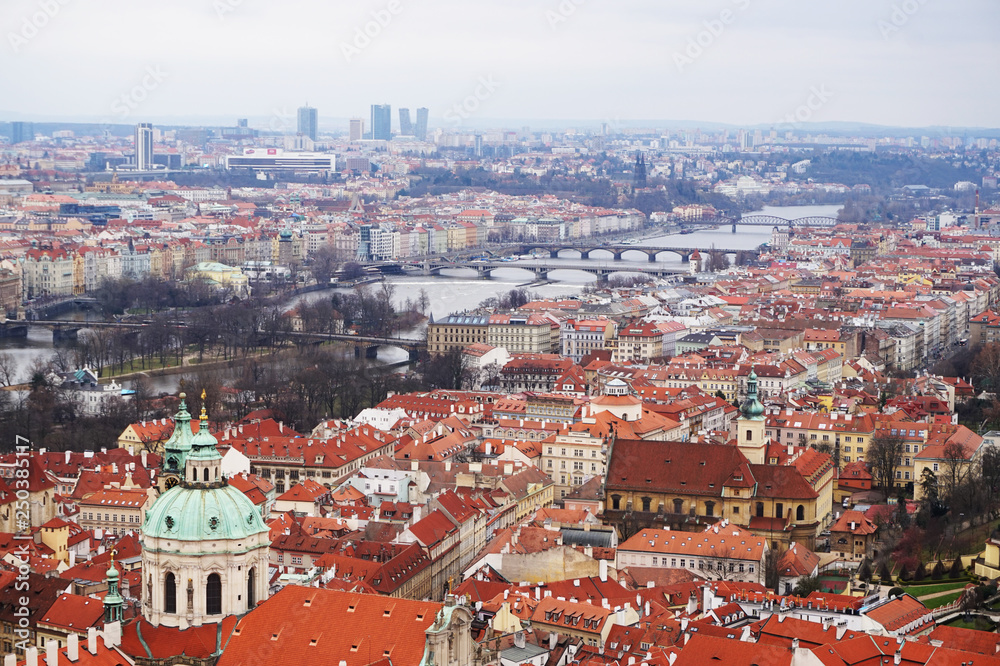 Fototapeta premium gothic Prague from the old castle