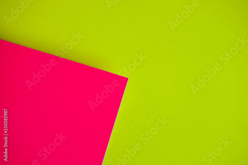 Mix of pink and yellow colors of design paper.