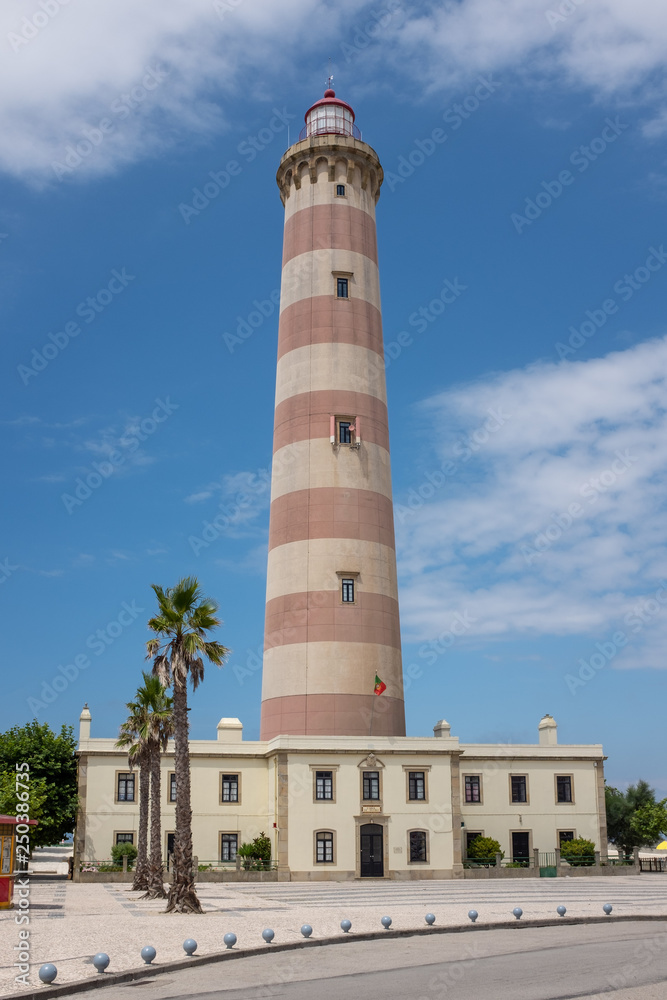 Farol da Praia da Barra lighthouse, Aveiro, Portugal