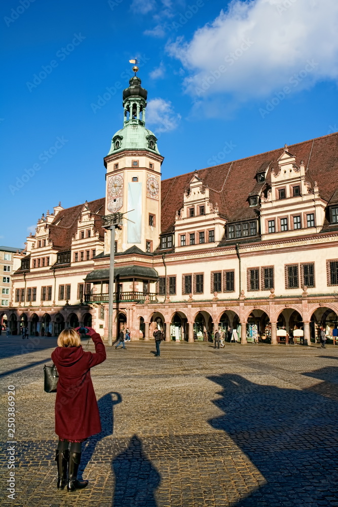 Obraz premium Leipzig, Altes Rathaus