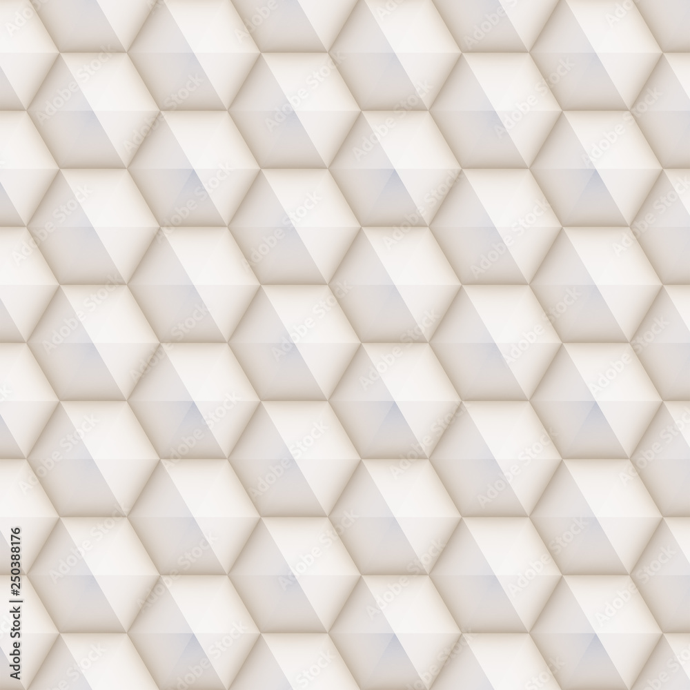 3D pattern made of white and beige geometric shapes, creative background or wallpaper surface made of light and shadow. Futuristic seamless decorative abstract texture design, simple graphic elements 3D pattern made of white and beige geometric shapes, creative background or wallpaper surface made of light and shadow. Futuristic seamless decorative abstract texture design, simple graphic elements